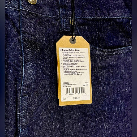 Prana | Hillgard Slim Fit Jeans | Dark Blue | Men’s 32x32 - Picture 6 of 6